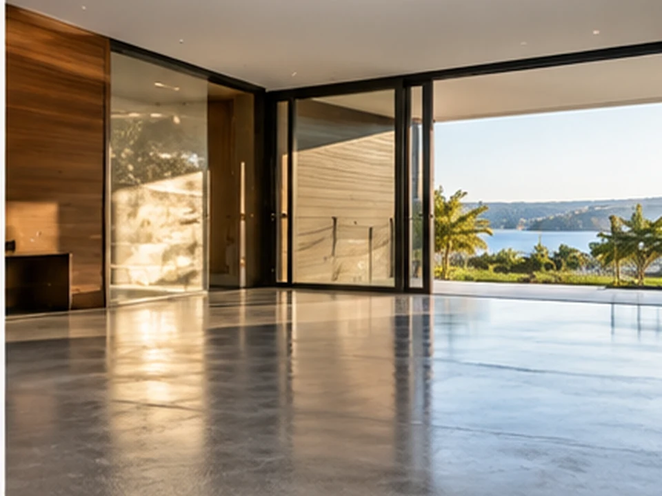 Piso de concreto acabado